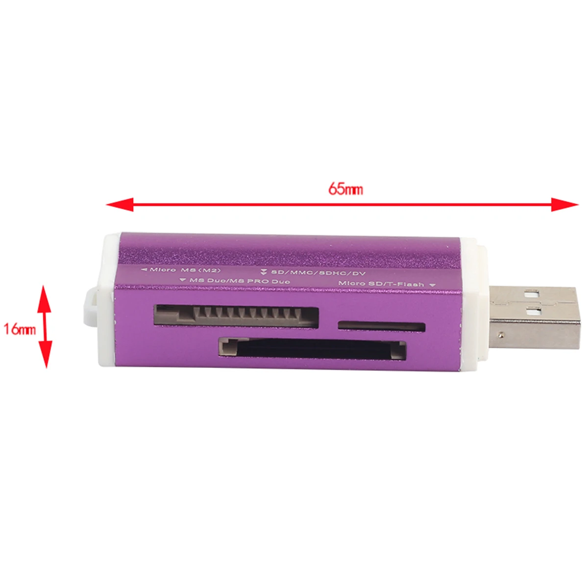 2 в 1 USB 0 считыватель карт памяти Универсальный Micro OTG TF/SD кардридер телефон