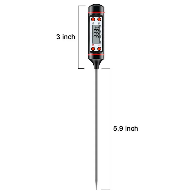 

Digital Thermometer with 15cm Long Probe, Candle Making Kits, Measure Liquid Soy Paraffin Wax, Baked Milk Meat BBQ wax melts