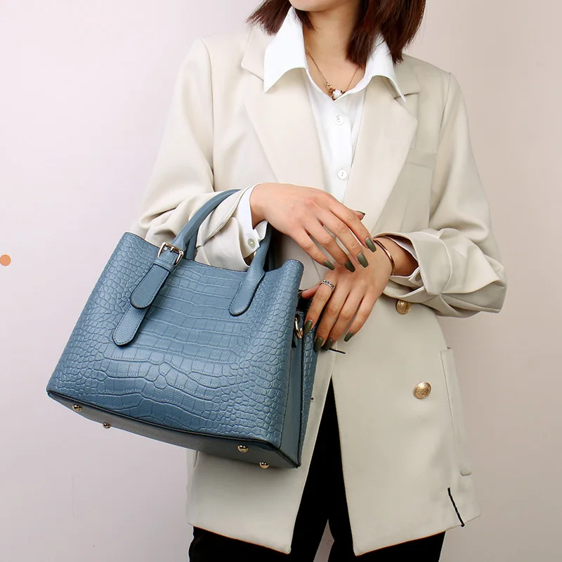 WESTAL Croco дизайнерские женские сумки модные для женщин на плечо большие Сумки из