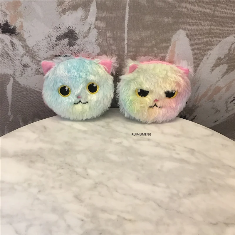 Кошечки для монет прибл. 10 см С брелоком плюшевые кошки Подарочный мешок кошелек