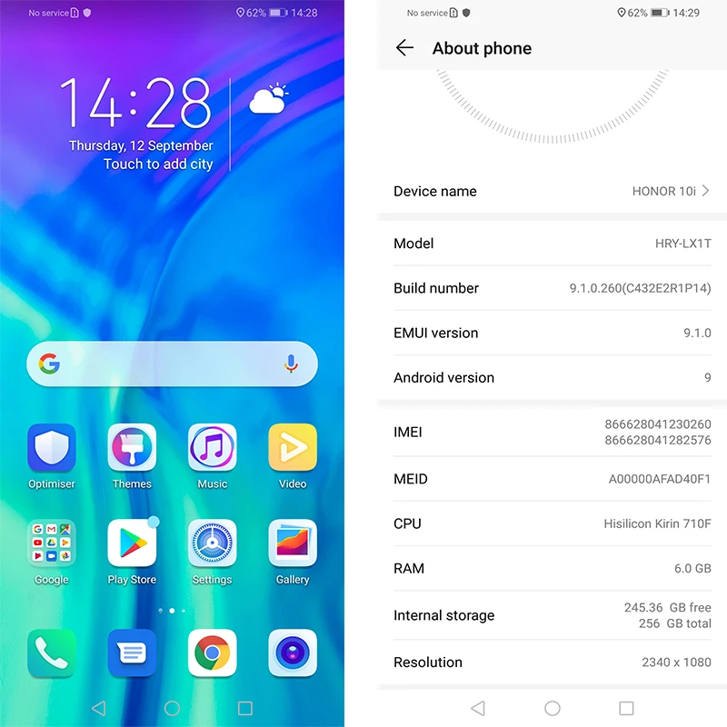 honor 20i honor 20 lite мобильный телефон 6,21 дюймов Android 9,0 FM разблокировка отпечаток лица смартфон