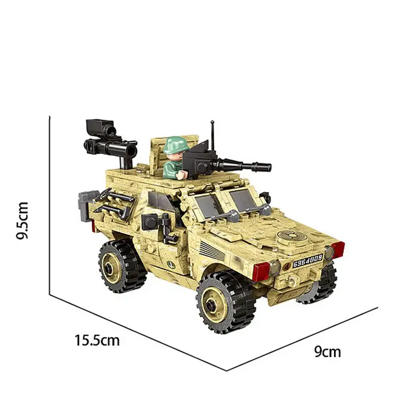 Военные серии колесные бронированные машины набор строительные блоки кирпичи