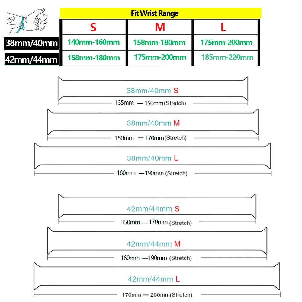 

Strap for Apple Watch Band solo loop 44mm 40mm Elastic Printed Silicone belt watchbad bracelet iWatch serie 5/4/3/SE 38mm 42 mm
