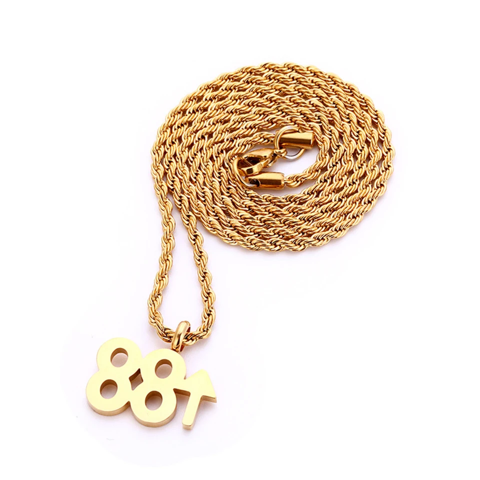 Ожерелье мужское из титановой нержавеющей стали Классическая цепь в стиле