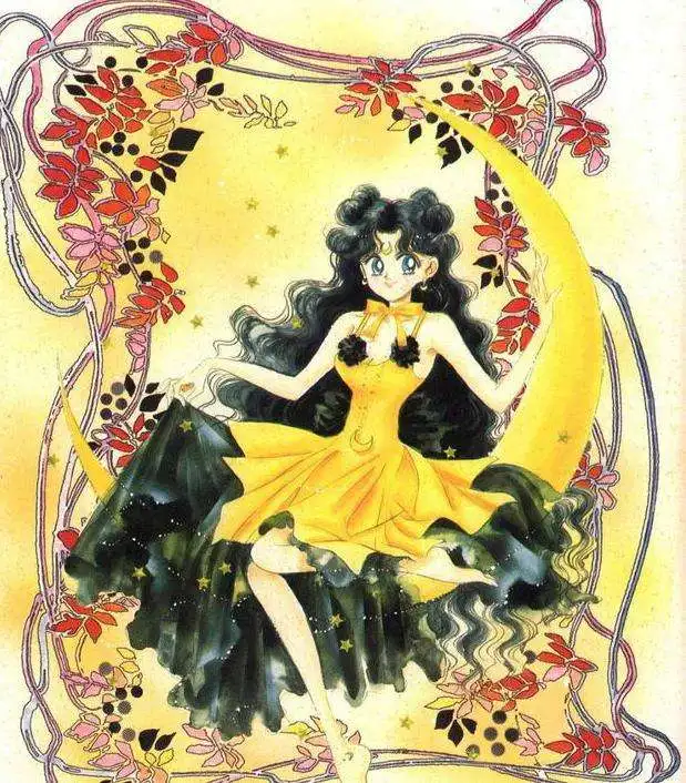 

Sailor Moon Cat Luna Cosplay Costume yellow dress female can custom made
