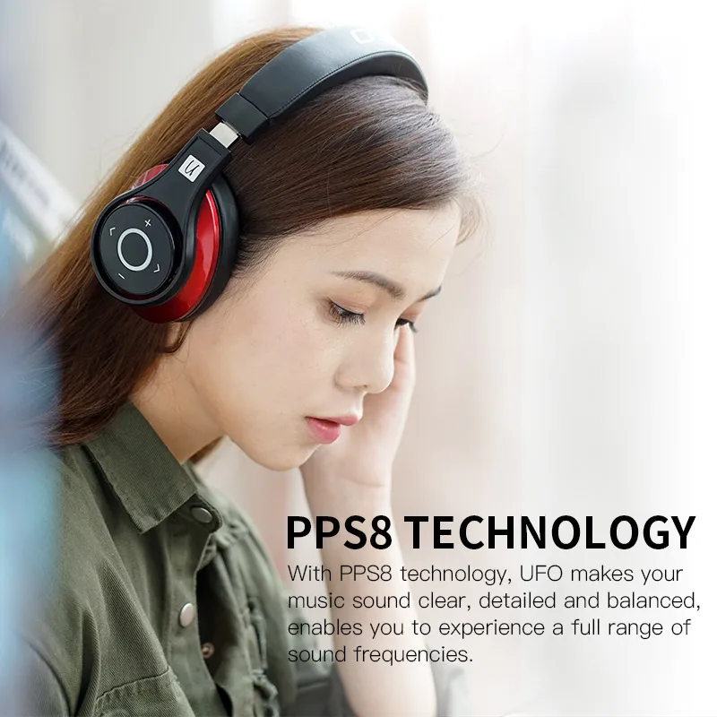 Беспроводные Bluetooth наушники Bluedio U UFO Hi Fi Накладные с микрофоном 3D стереозвук