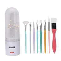 himi miya paint brushes set for acrylic watercolor gouache painting fireworm design with ledlight for artist kids adults