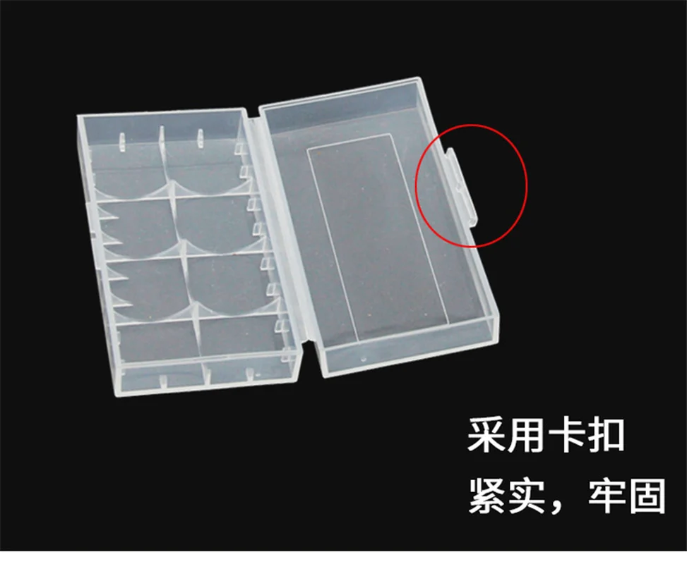 Прочный ящик для хранения аккумуляторов 18650 цветной Жесткий Чехол-держатель 2x18650