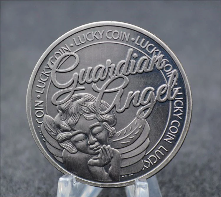 Хранитель Ангел Клевер счастливая памятная монета вызов Коллекционная