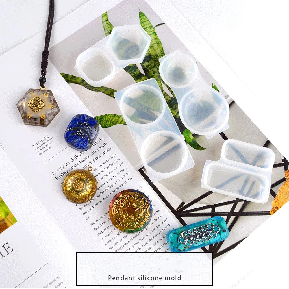 

DIY Epoxy Resin Mold Flower Pendant Making Irregular Glossy resin art Round Silicone Mold For Crafts 3d Supplies For Jewelry NEW