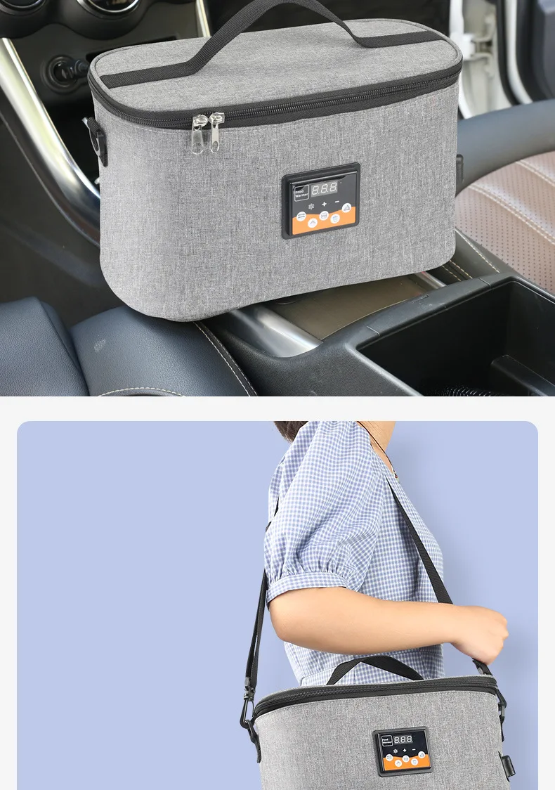 

Car heating Portable Electric Heated Lunch Box Car Bento Boxes Food Warmer Storage Bag Container for Travel Office Home Gift
