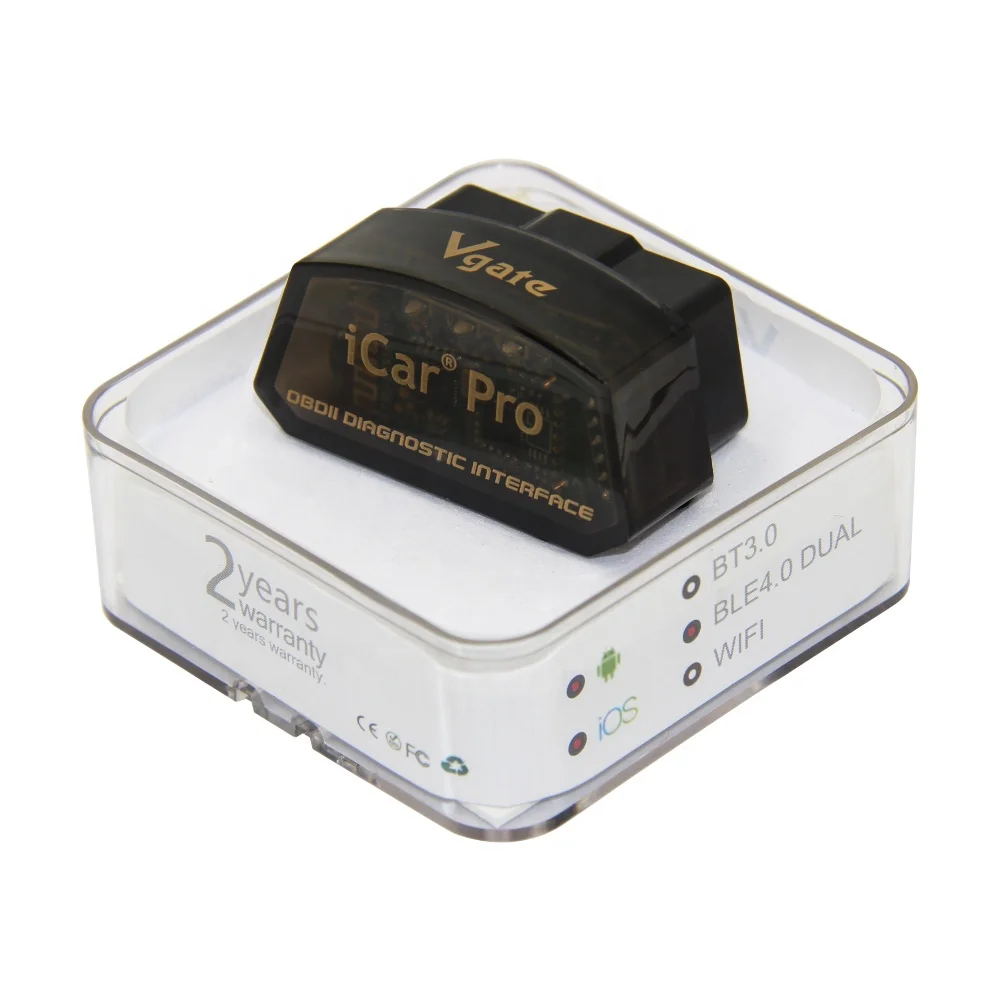 

Vgate iCar Pro 4.0 ELM327 V2.2 Obd2 Scan Tool support IOS Android Car Diagnostic Auto Tool