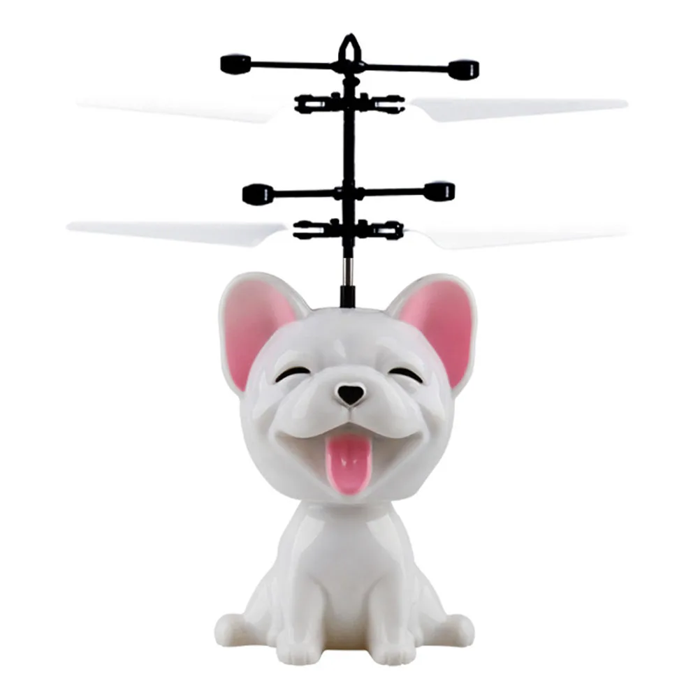 Светодиодный мини-Дрон Летающий индукционный Квадрокоптер Радиоуправляемый с