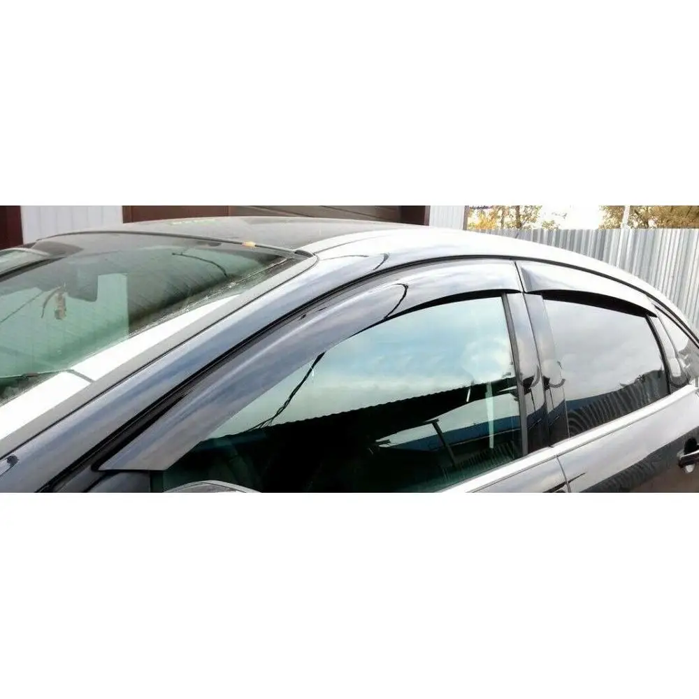 Ветровики для тойота аурис дефлекторы окон дождевики окна козырьки козырек