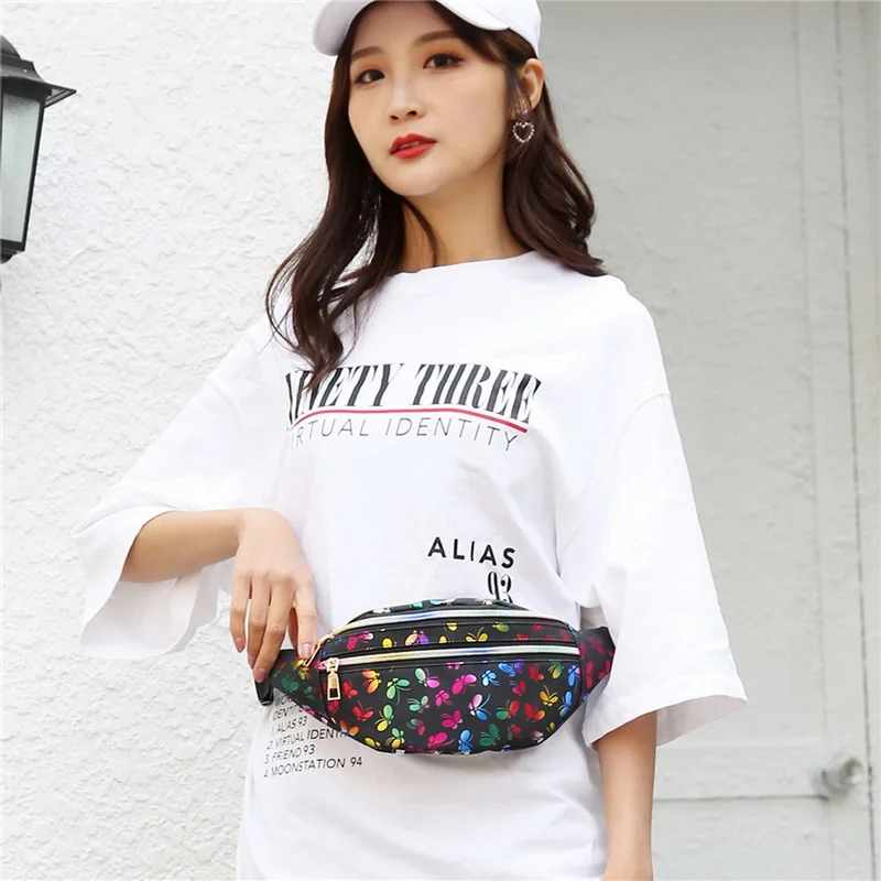 Поясная Сумка для женщин с принтом забавные цветные бананки девушек детский