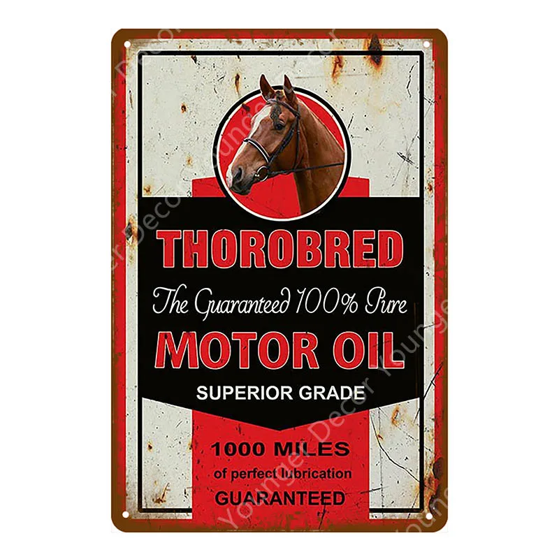 Свеча зажигания переменного тока металлические жестяные знаки Thorobred Texaco Castrol
