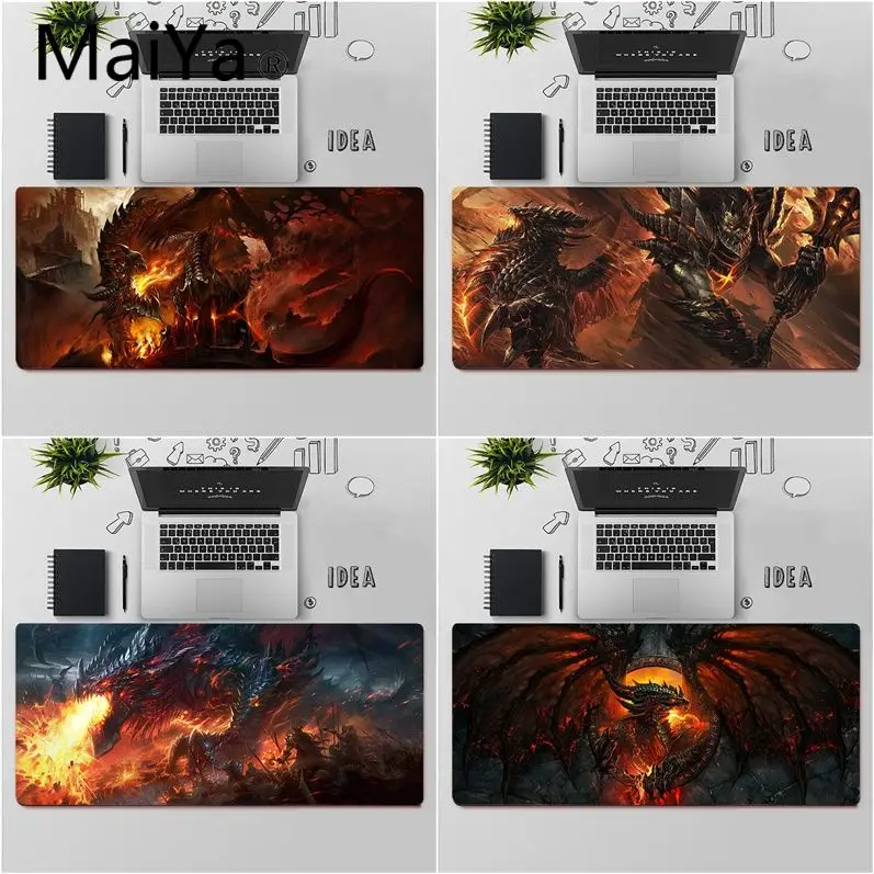 Высококачественный Прочный резиновый коврик для мыши Maiya world of warcraft Neltharion игровой