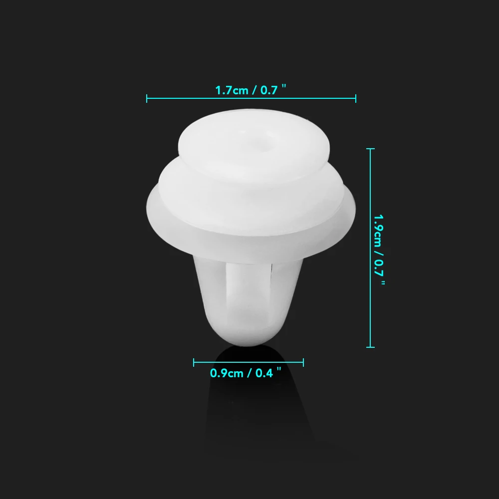 50 шт./пакет 9 мм отверстие двери Панель зажимы автоматический застежка-клипса для