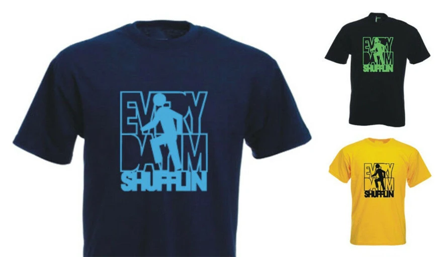 Повседневная футболка 'i'm Shufflin Lmfao рок вечеринка Shuffling|Мужские футболки| |