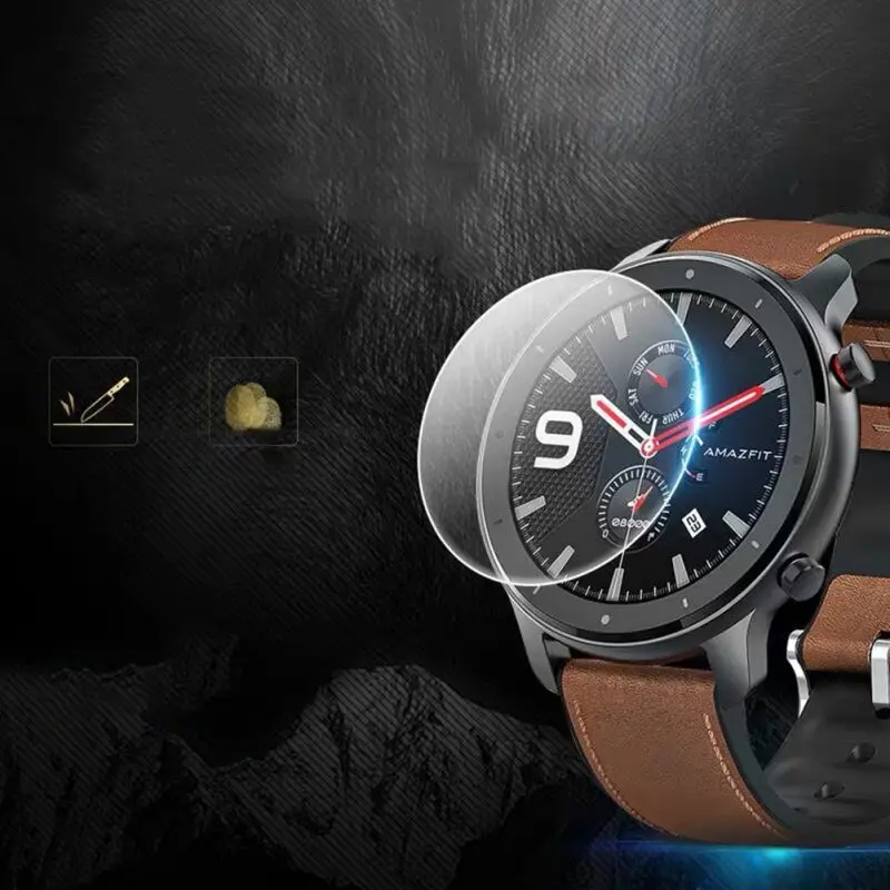 42/47mm Smart Watch Tempered Glass Screen Protector For Huami AMAZFIT GTR Protective Wristband Strap | Электроника