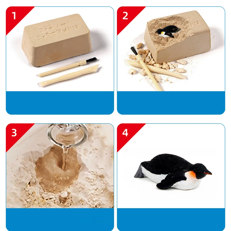 Обучающий динозавр ископаемые игрушки для раскопания игрушка сборки Сборная