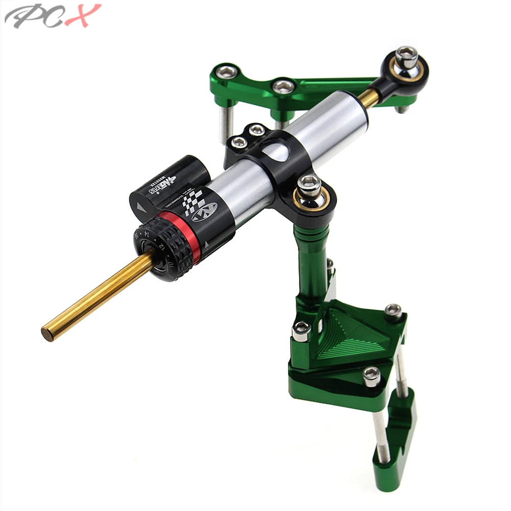 Стабилизатор рулевого демпфера с ЧПУ и титановый кронштейн для Kawasaki Ninja 300 NINJA300