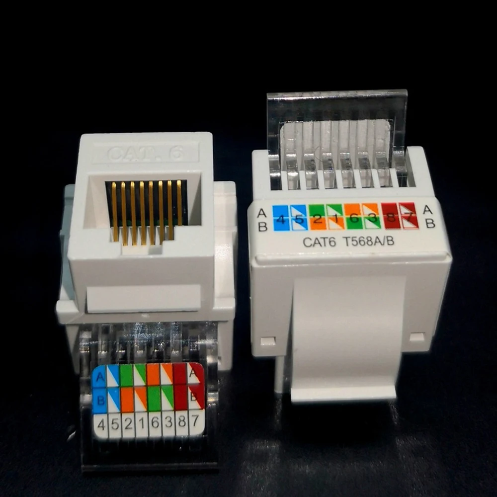 Гнездовой разъем RJ45 Cat6 UTP сетевой модуль для настенной пластины бесплатный