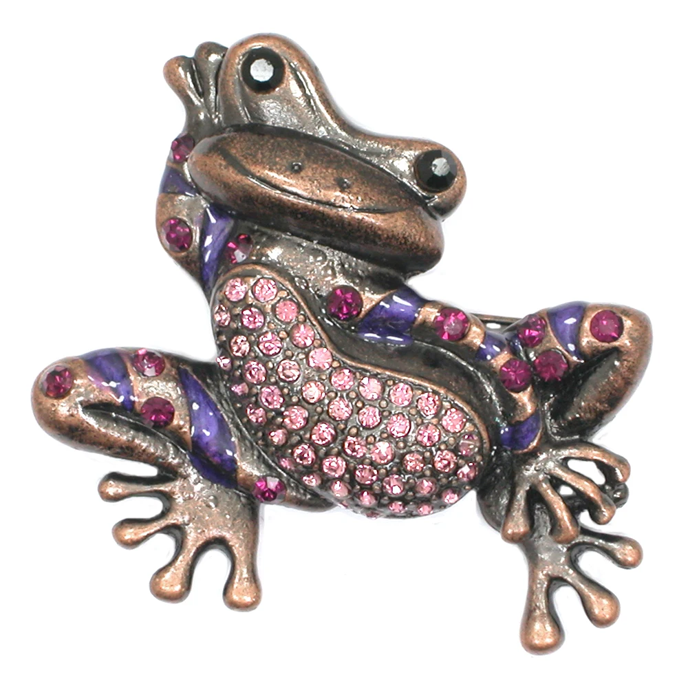

Frog Brooches Women Men Banquet Brooch For Suits Dress Fashion Hat Scarf Backpack Pins party Gifts
