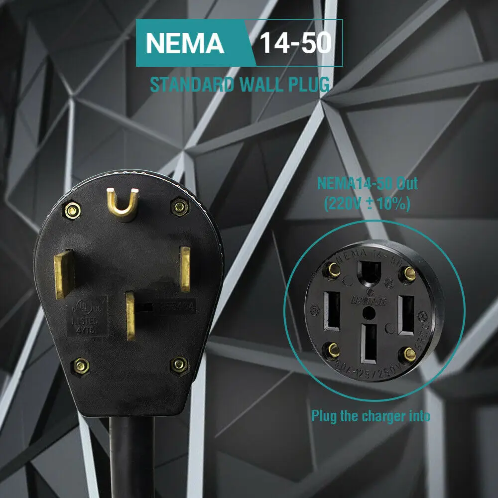 Модернизированное портативное зарядное устройство для электромобиля уровень 2 32