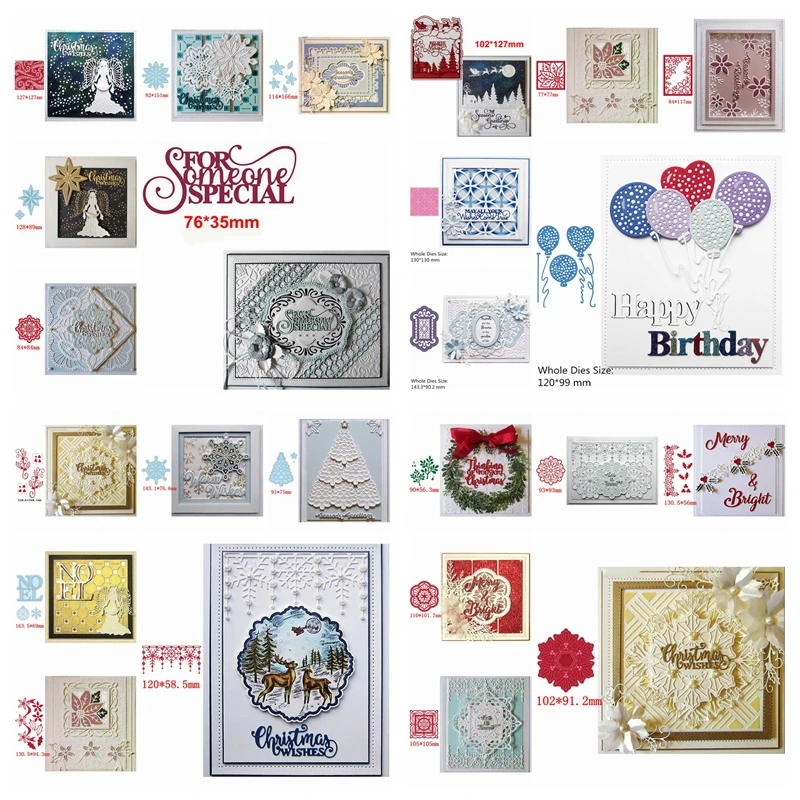 Для кое-кого Специальные рождественские металлические Вырубные штампы сделай