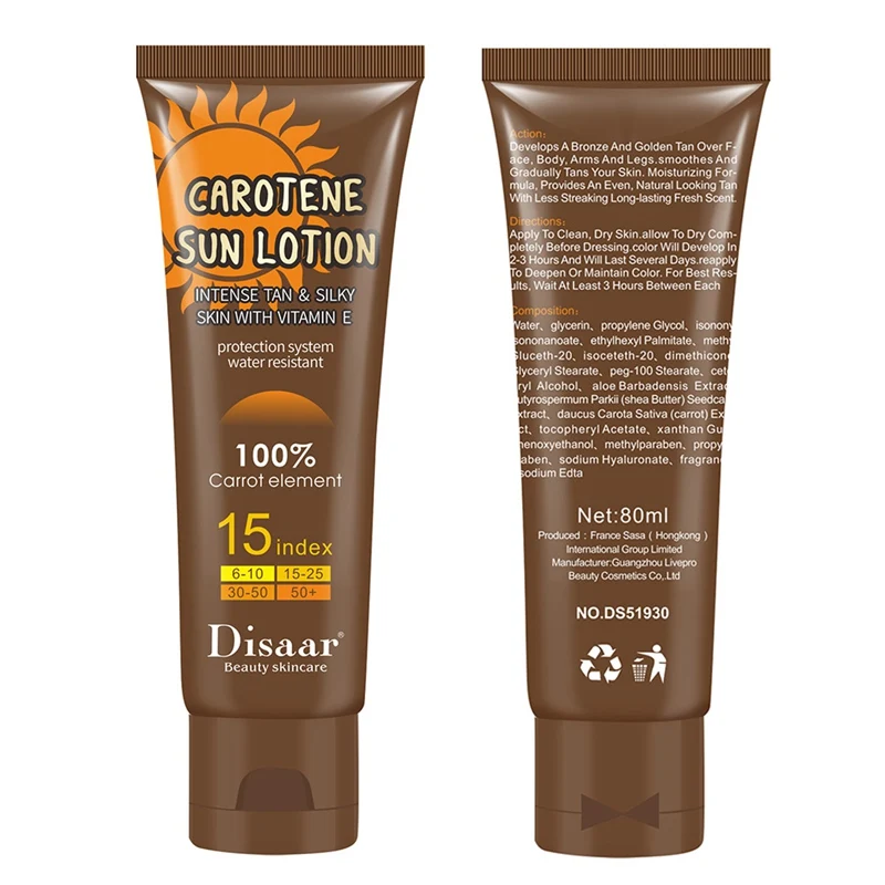 Body Self Tanners Moisturizing Sunless Tanning Lotion Self-tanning Lotion Bronzers