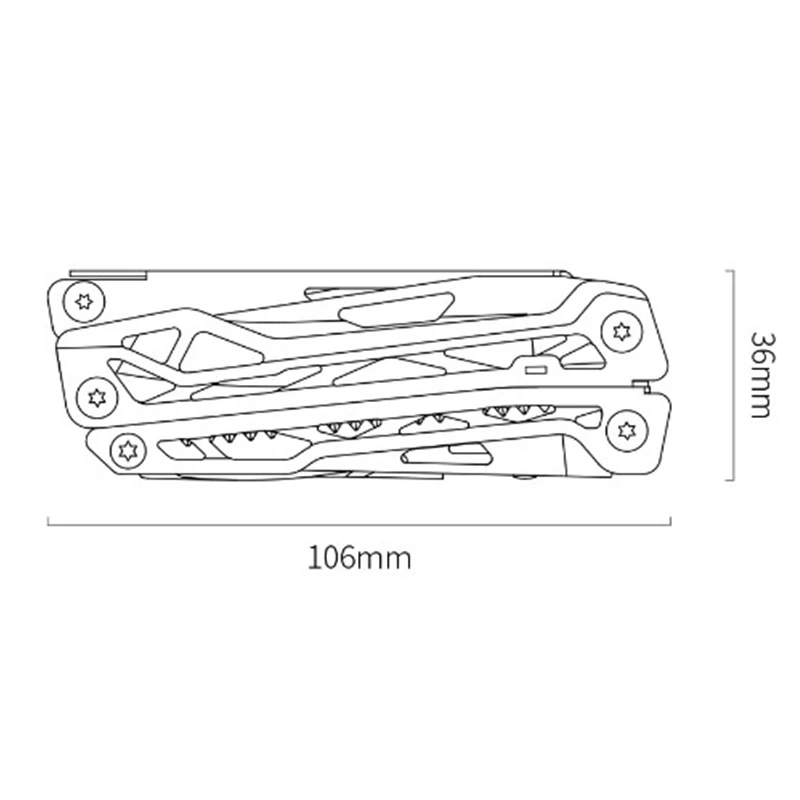 

NEXTOOL Multi-function knife 10 IN 1 Portable Folding Knife Stainless Steel Opener Screwdriver Tools knife