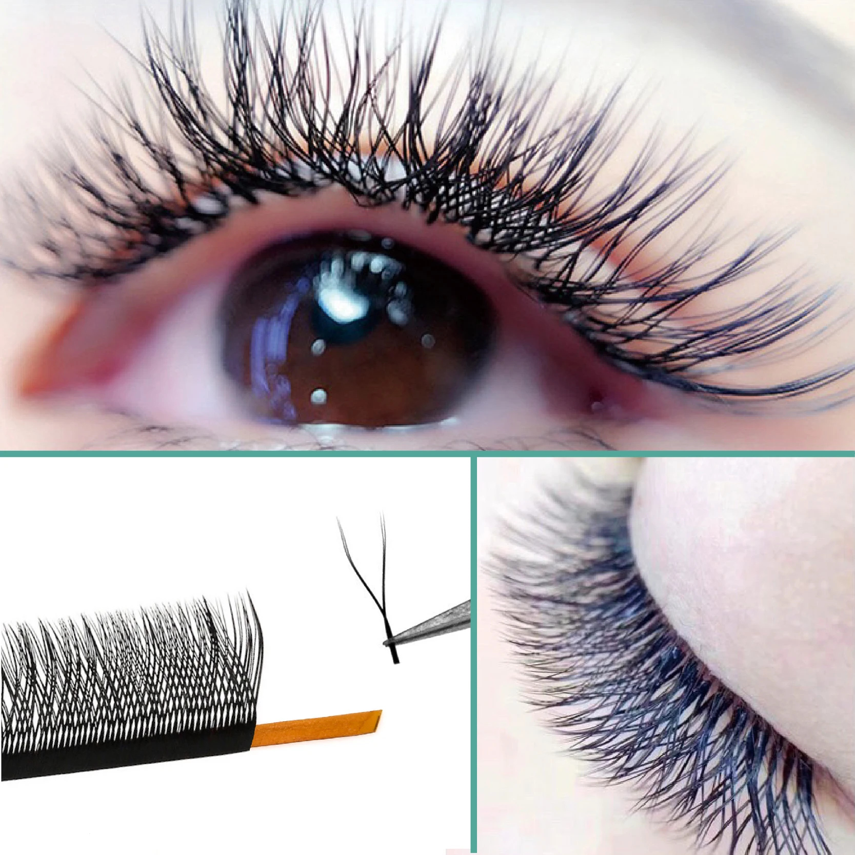 

LASHPLUS YY Shape Black 6 lines Eyelashes Extensions Two Tip Lashes High Quality Eyelashes