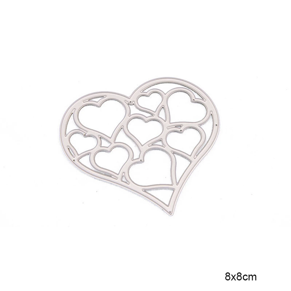 Любовь тип 2021 Вырубные штампы рождественские металлические Скрапбукинг Новые