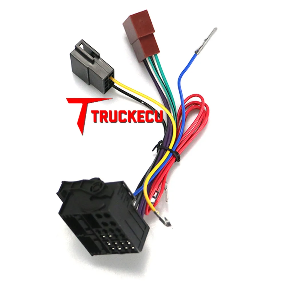 

12-125 ISO Radio Adapter for VOLKSWAGEN for AUDI for SKODA (select models) Wiring Harness Connector Lead Loom Cable Plug