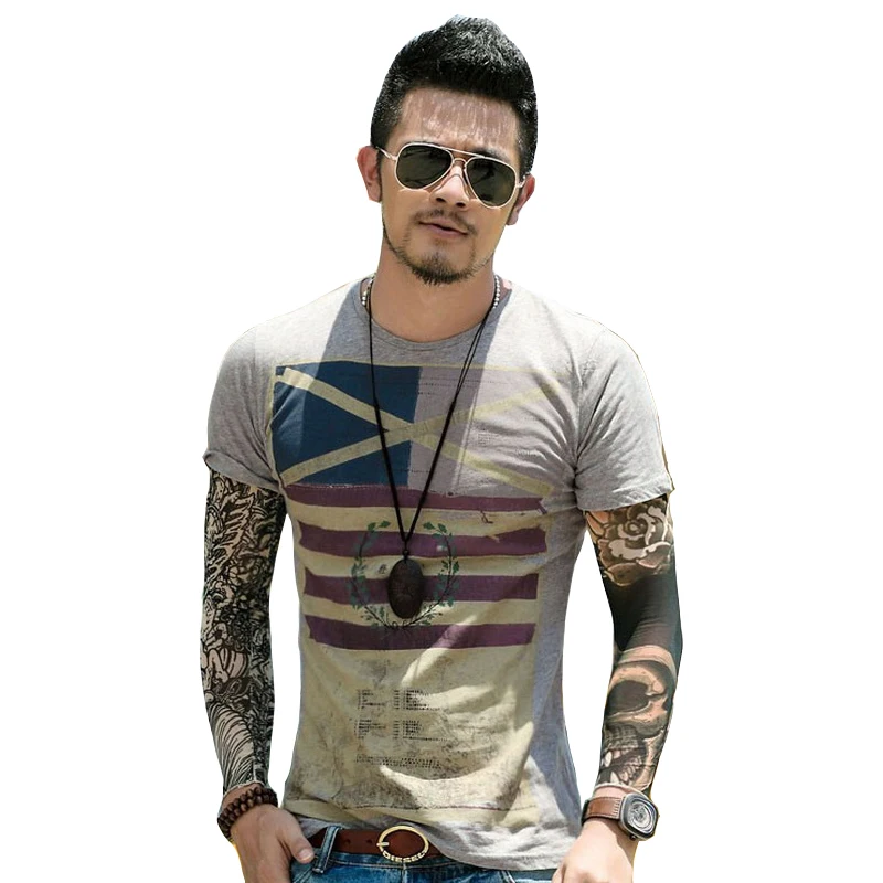 Брендовая новая одежда мужская классическая Футболка с принтом для отдыха