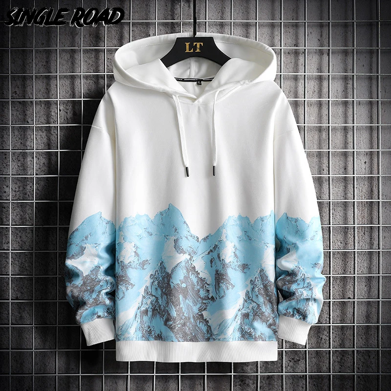 

Single Road Mens Hoodies Men 2022 Autumn Graphic Print Sweatshirt Oversized Japanese Streetwear Harajuku Hip Hop Hoodie Men