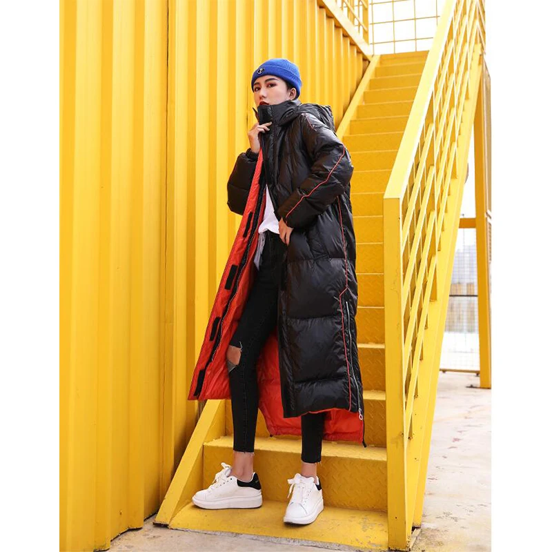 

autumn winter Women Plus size Fashion cotton Down jacket hoodie long Parkas warm Jackets Female winter coat clothes AA-569