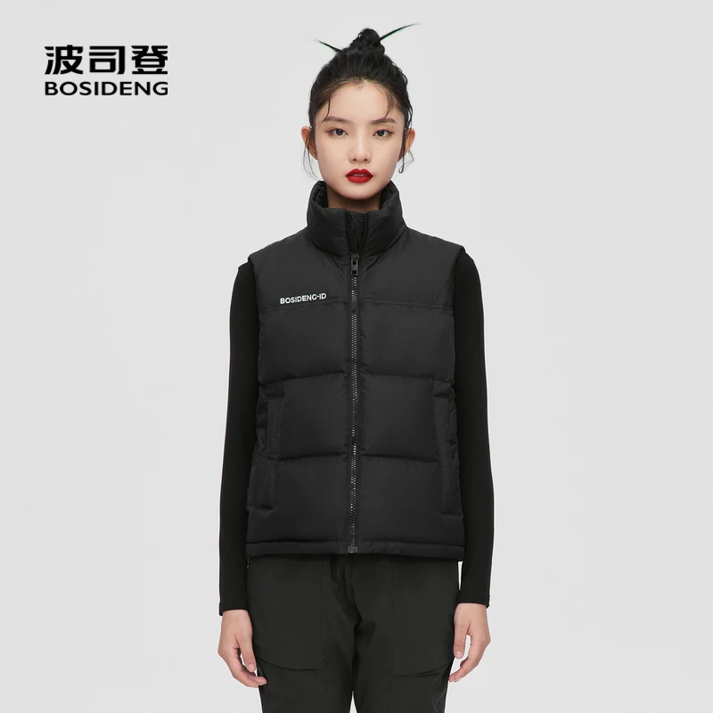 

BOSIDENG 2021 зимний жилет, Женский утепленный жилет, утепленный легкий теплый зимний жилет B10133370
