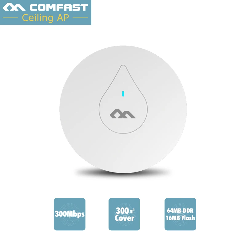 COMFAST CF-E350N через стену Мощный 300 м Крытый потолок AP 48 В Poe адаптер Wifi маршрутизатор точка доступа мост усилитель сигнала AP