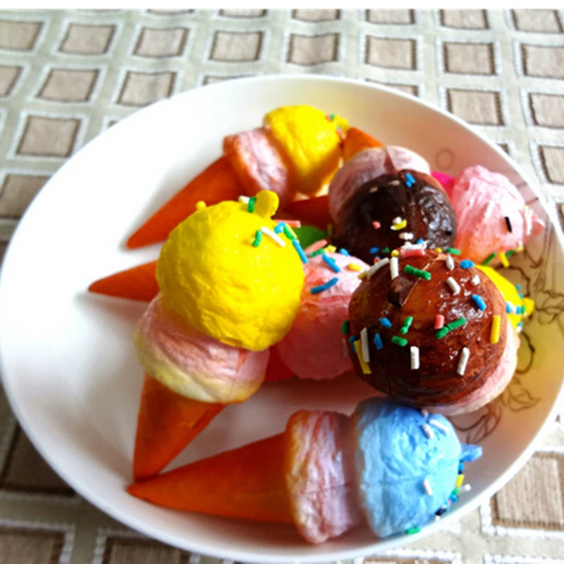 

Cute Cell phone Charms Kawaii Ice cream with Sprinkls Gift Bag Straps