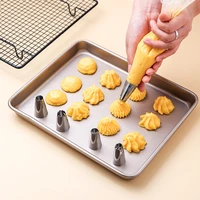 piping tips set kitchen diy cake decorating tips for cupcake cookies birthday party stainless steel nozzle icing tips