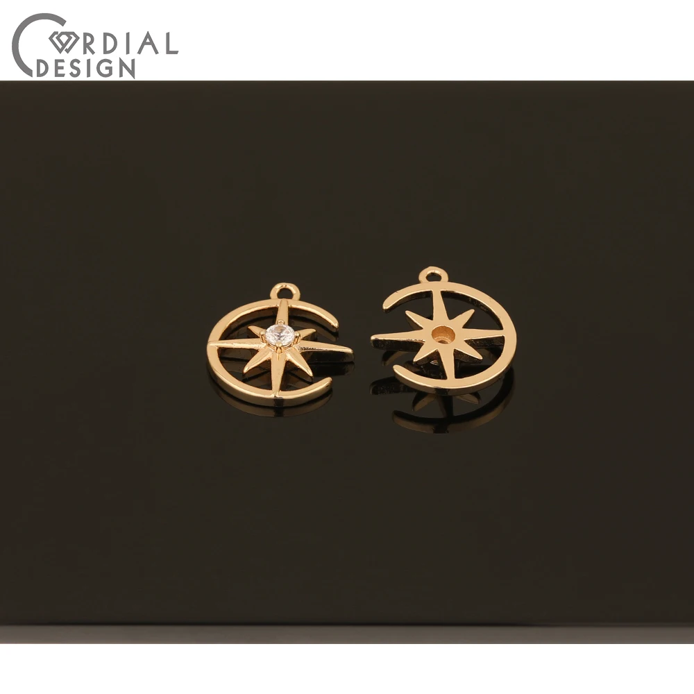 

Cordial Design 100Pcs 15*18MM DIY Earrings Making/Pendant/Hand Made/Earrings Accessories/CZ Charms/Jewelry Findings & Components