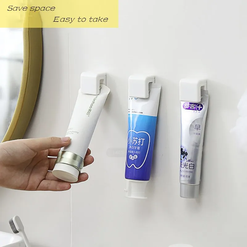 

Bathroom supplies hook multi-purpose bathroom toothpaste cleanser rack skin care products plastic hanging clip