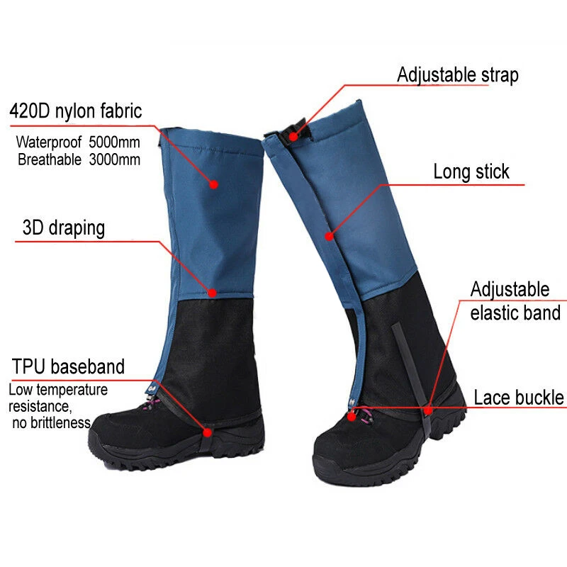 1 пара походов на открытом воздухе альпинизма водонепроницаемые зимние леггинсы