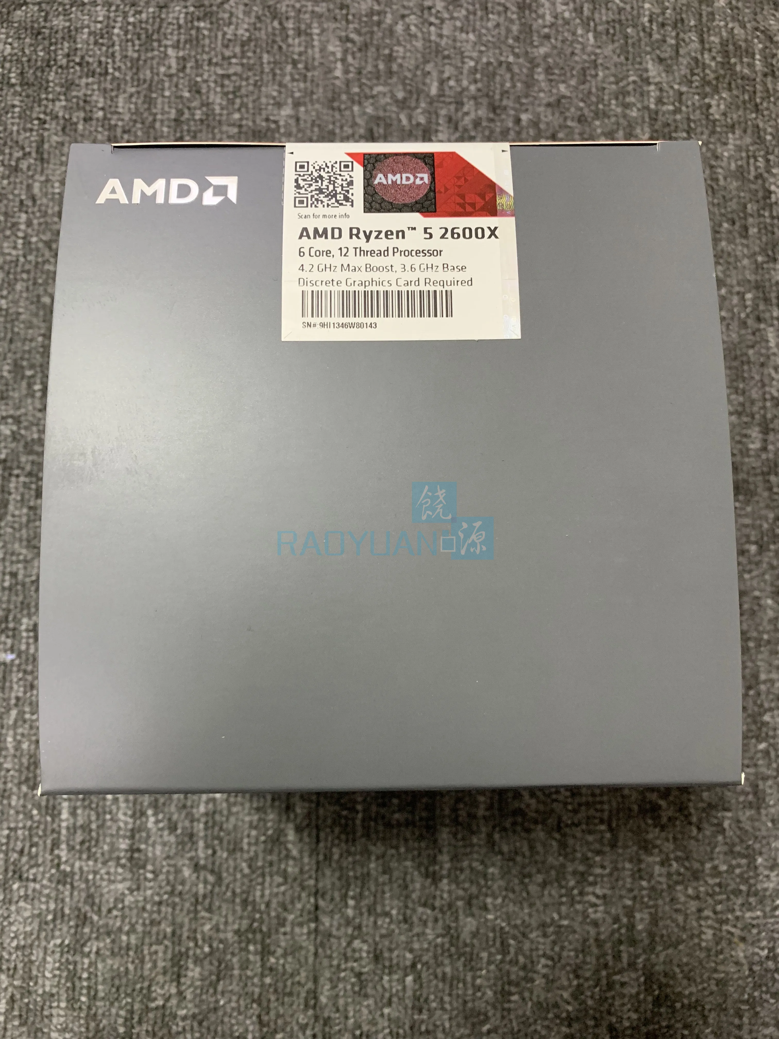 Новый процессор AMD Ryzen5 2600X R5 3 6 ГГц ядерный 12 ниточный 95 Вт Процессор YD260XBCM6IAF Socket AM4