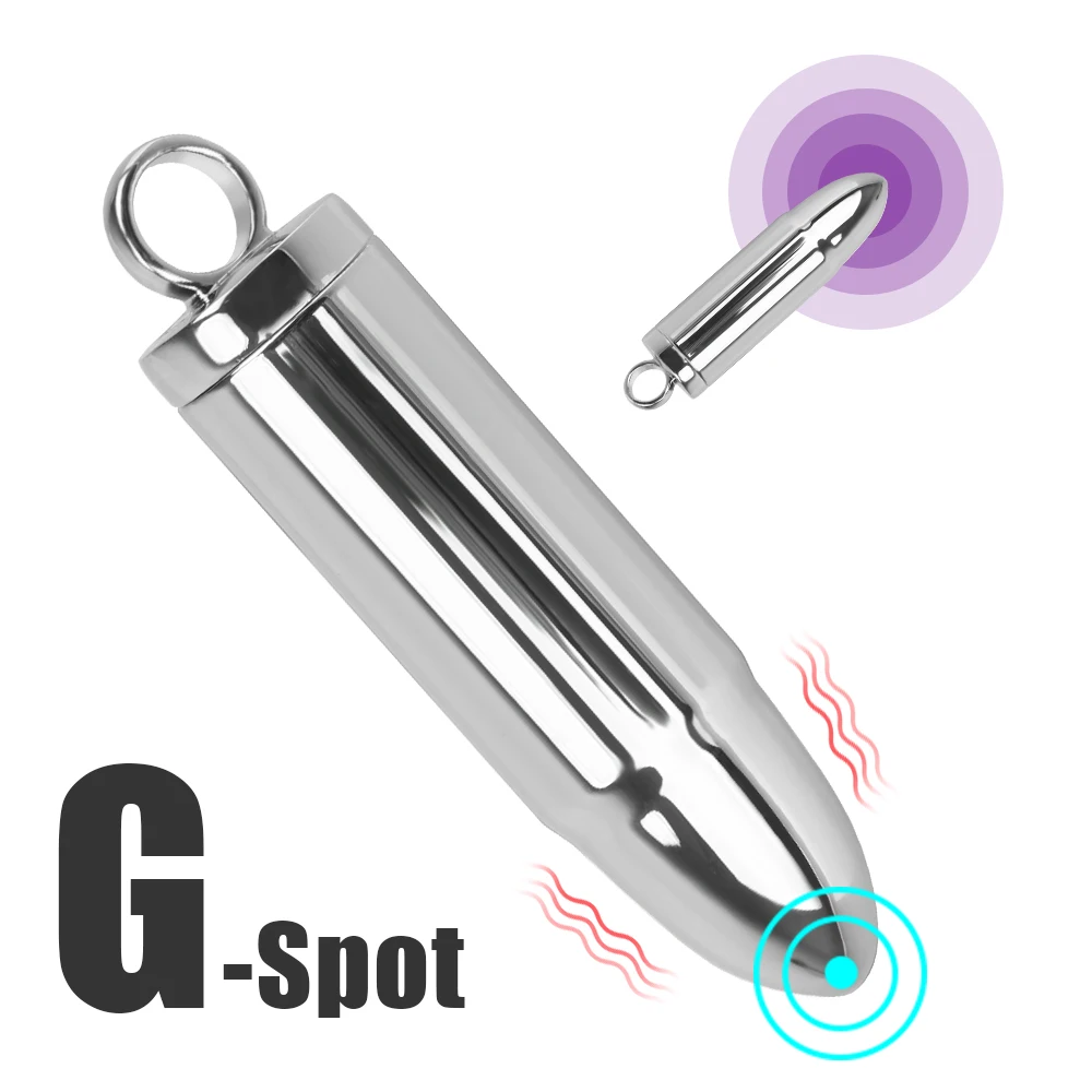 Мини-вибратор-пуля металлический вибратор Стимулятор клитора из нержавеющей