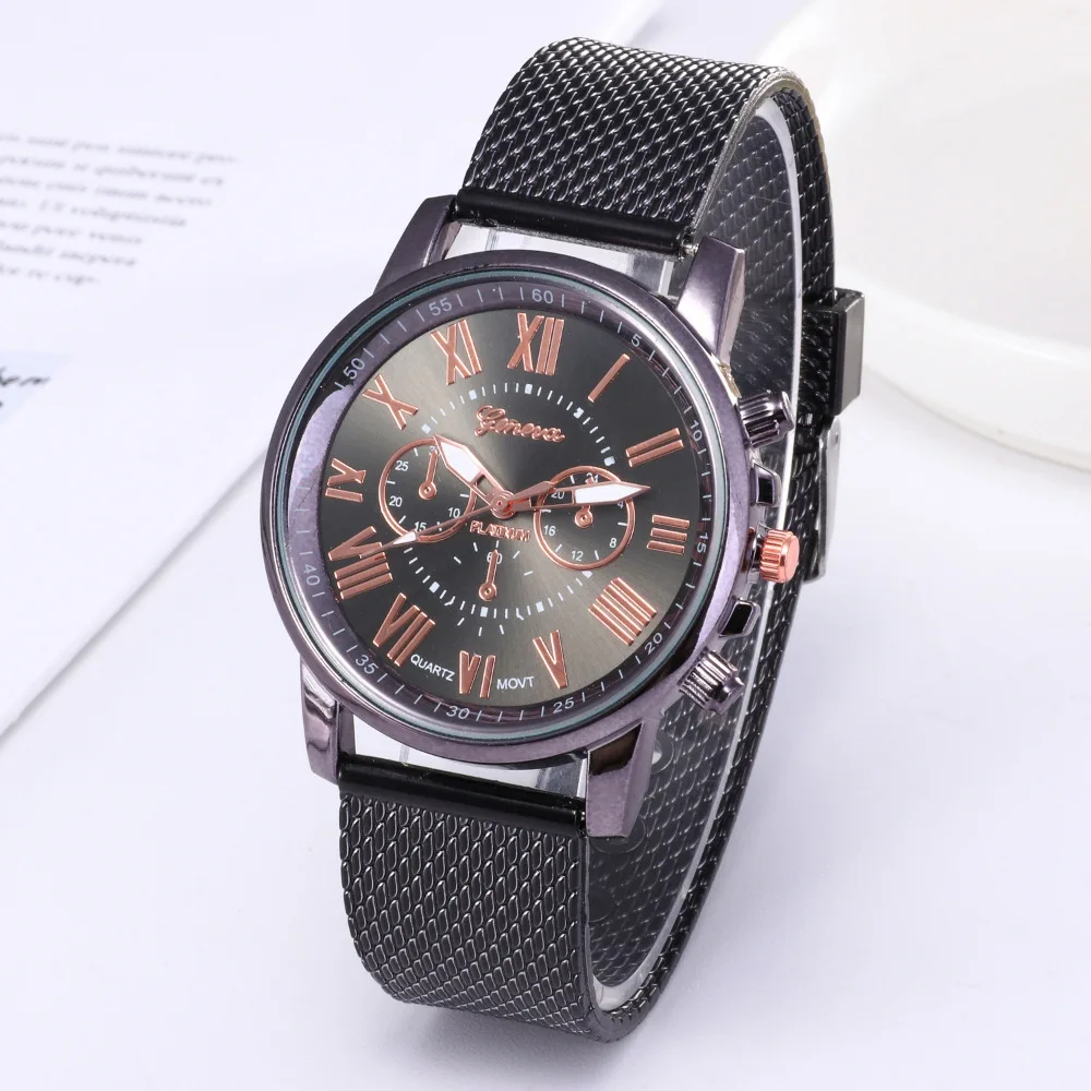 

Men's / women's fashion double-layer quartz mesh Watch