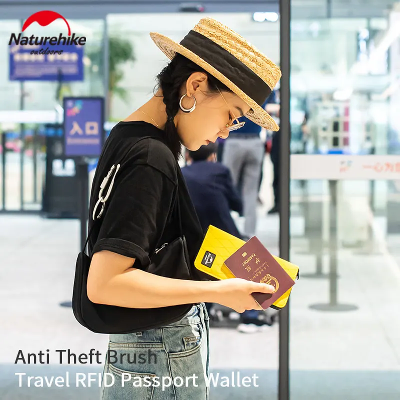 

Naturehike Travel Wallet Anti-theft Brush Multifunction Passport Bag Waterproof XPAC Document Ticket Card Storage Bag Unisex