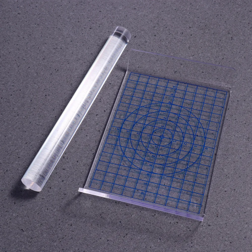 2 шт. акриловый ролик для глины лист доска с сеткой необходимые инструменты